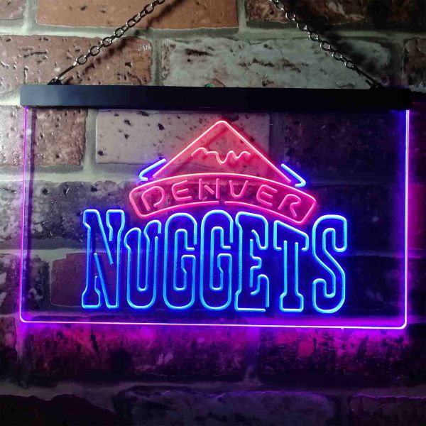 Denver Nuggets Logo Neon Dual LED Sign